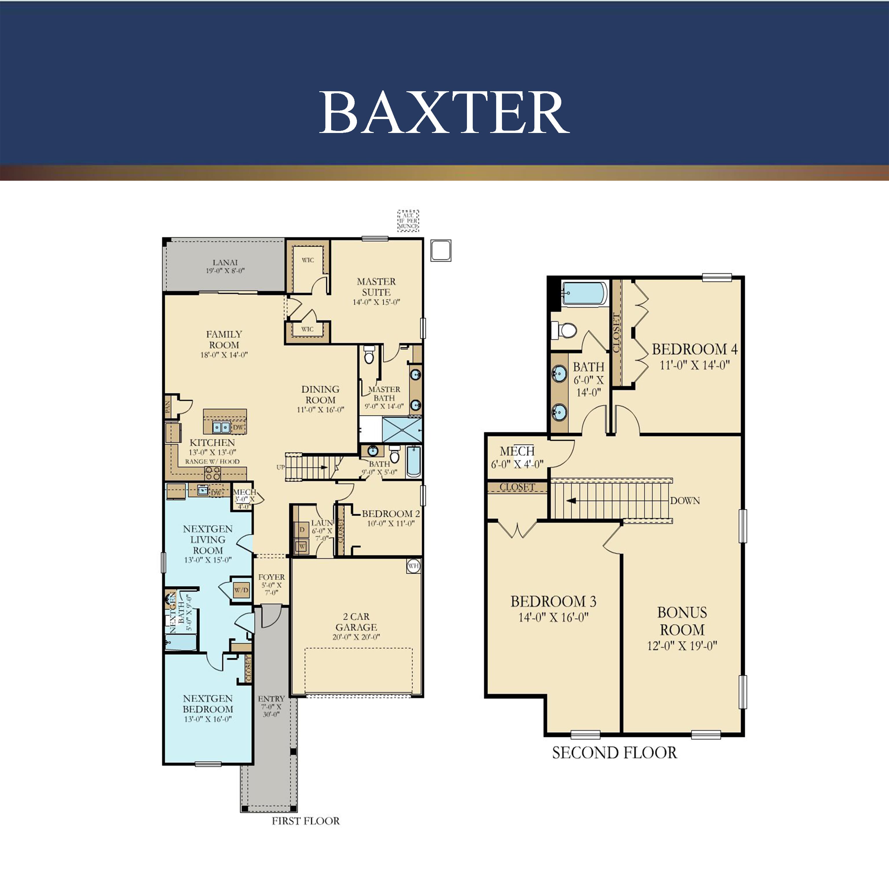 Baxter floor plan