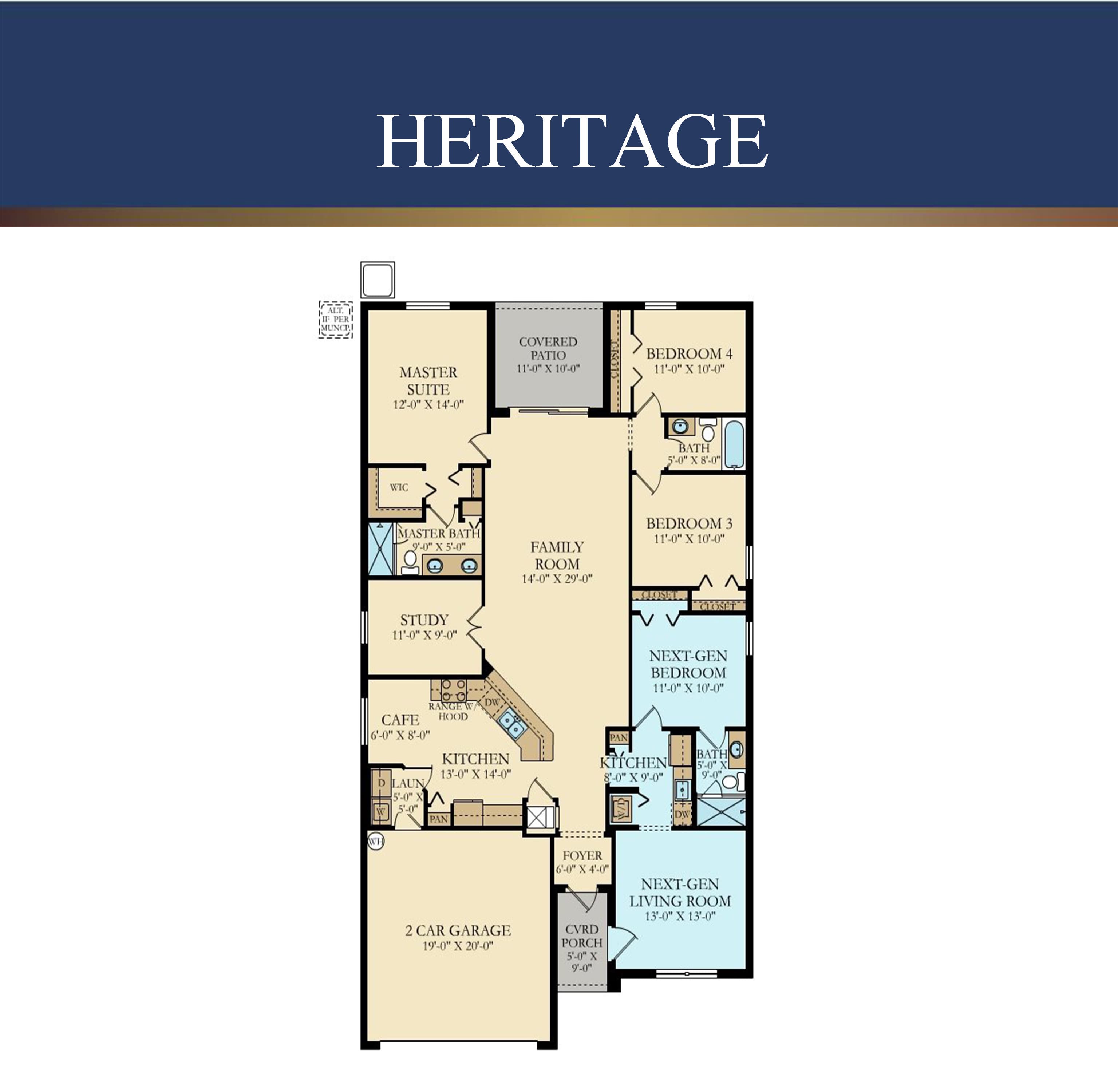 Heritage floor plan by Lennar Homes